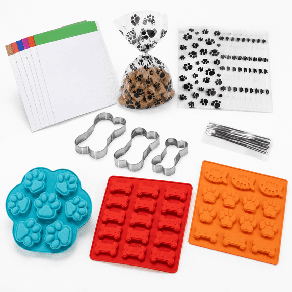 Dog Making Kit - All-in-one Diy Cookie Set With Reusable 3 Silicone ...
