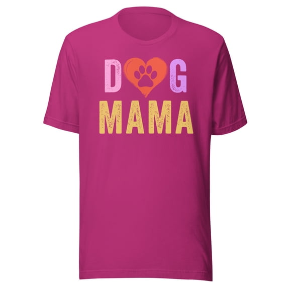 Dog Mama Shirt, Unisex, Happy Mother's Day Shirt, Dog Lover, Dog Mama Shirt, Puppy Mama Shirt, Dog Loving Mama Shirt, Dog Parent, Pet Mama (Berry, 2XL)