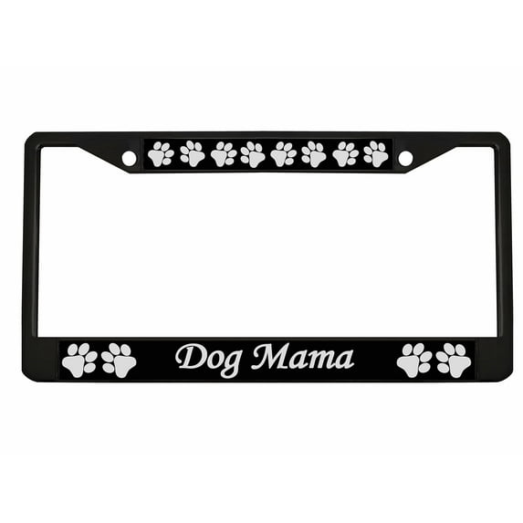 Dog Mama Style Heavy Duty Metal License Plate Frame Car Tag Holder Cover/Car Accessories