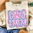 thumbnail image 1 of Dog Mama Sweatshirt, Preppy Dog Mom Flower Sweatshirt, Dog Coquette Sweatshirt, Mom Life Dog Mama Sweatshirt, Dog Gifts Sweatshirt, 1 of 5