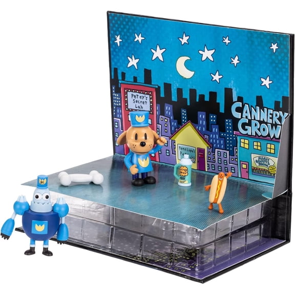 Dog Man 2.5" Figure Book Reveal Playset