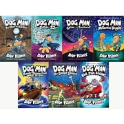Dav Pilkey Dog Man Series   7 Book Collection Set Books 7 13, Hilarious Graphic Novels