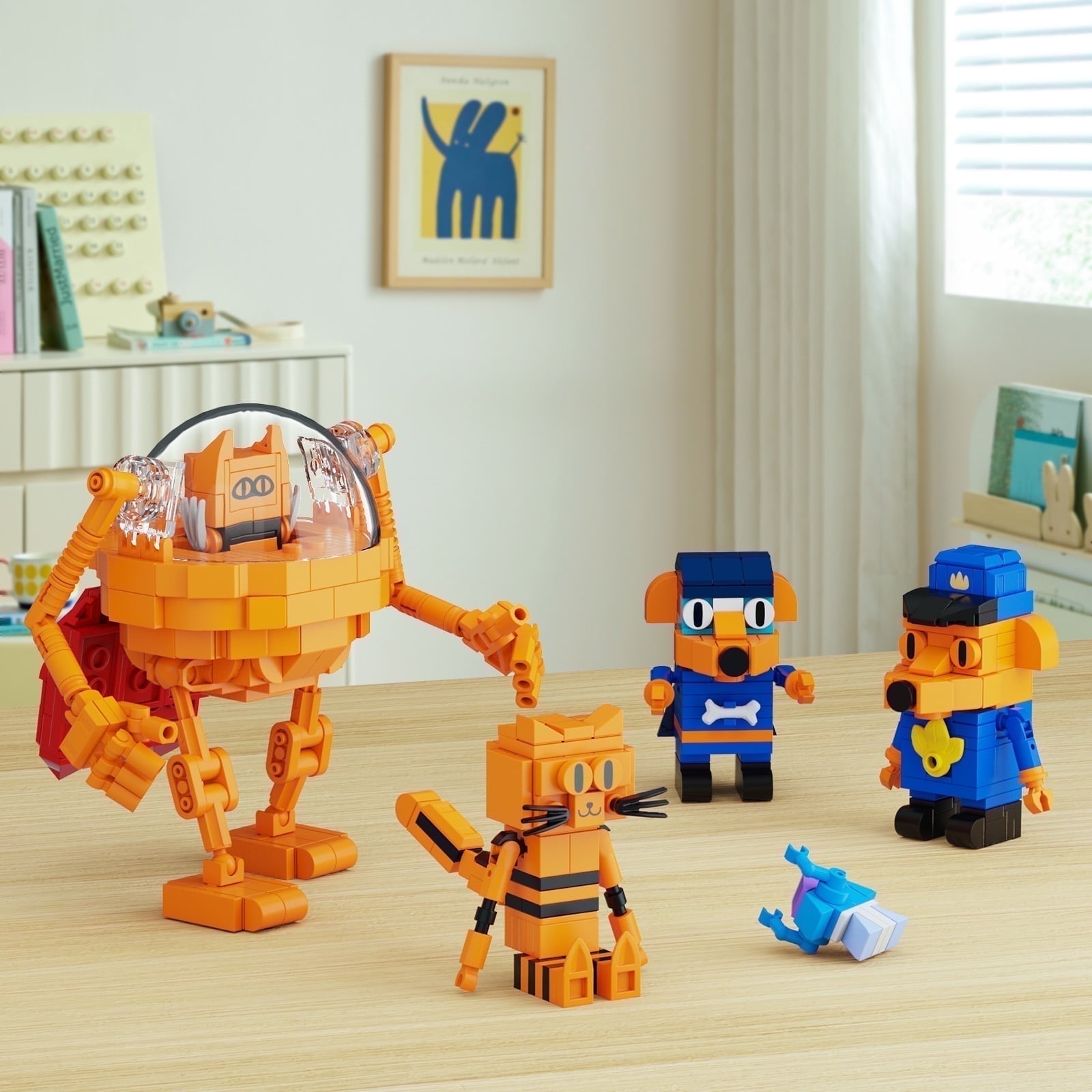 AnLinMOC Dog Man Cat Petey Building Block Kits, 529 PCS, Kids