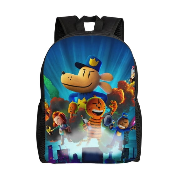 Dog Man Backpack, Cartoon Anime Laptop Backpack Travel Backpacks for men women Casual Daypack for Hiking Gifts