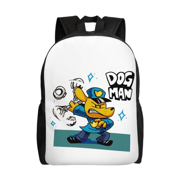 Dog Man Backpack, Cartoon Anime Laptop Backpack Travel Backpacks for men women Casual Daypack for Hiking Gifts