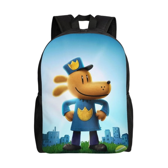 Dog Man Backpack, Cartoon Anime Laptop Backpack Travel Backpacks for men women Casual Daypack for Hiking Gifts
