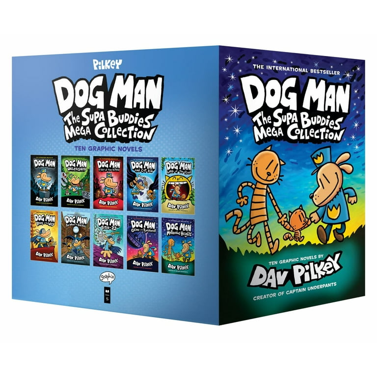 Dog Man 10巻セット コンプリート　Dav Pilkey サイン入り Dog Man Series 10 Books Collection Set By Dav Pilkey (Dog