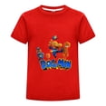 thumbnail image 1 of Dog Man & Cat Friend Lineup Kids Boys Girls T-Shirt – Colorful Comic Tee Top with Fun Design, 1 of 4