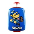 thumbnail image 1 of Dog Man Character Logo Blue 16.5" Rolling Toddler Luggage, 1 of 6