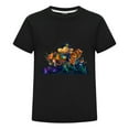 thumbnail image 1 of Dog Man City Scene at Night T-Shirt – Kids Boys Girls Comic Tee Top with Group Urban Design, 1 of 4