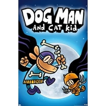 Dog Man - Dog Man And Cat Kid Book Cover Wall Poster, 22.375" x 34"