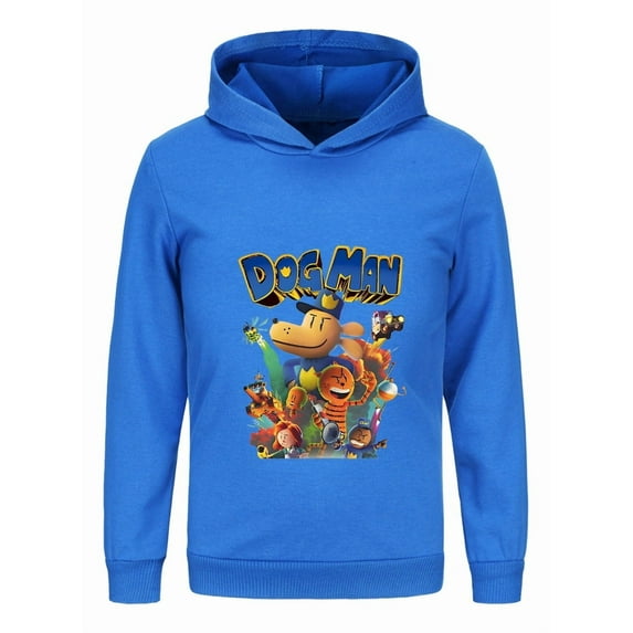Dog Man Fire Squad Graphic Kids Hoodie – Bold Hero Comic Sweatshirt for Boys & Girls