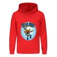 thumbnail image 1 of Dog Man Flying Hero Pose Kids Hoodie – Bold Comic Action Shirt for Boys & Girls, 1 of 4