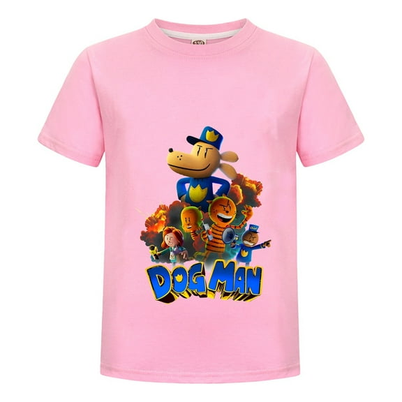 Dog Man & Friends 3D Animated Style Kids Boys Girls T-Shirt – Colorful Comic Tee Top for Everyday Fun