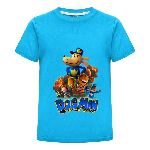 Dog Man & Friends 3D Animated Style Kids Boys Girls T-Shirt – Colorful Comic Tee Top for Everyday Fun