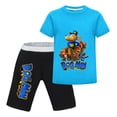 thumbnail image 1 of Dog Man & Friends 3D Animation Style Kids Outfit Set – Boys Girls Short-Sleeve Graphic T-Shirt and Shorts 2-Piece Cartoon Clothing for Summer Play, Sleepwear, or Casual Wear, 1 of 3