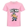 thumbnail image 1 of Dog Man Full Body Uniform Design Shirt for Kids – Boys Girls Short Sleeve Graphic Tee Top, 1 of 4