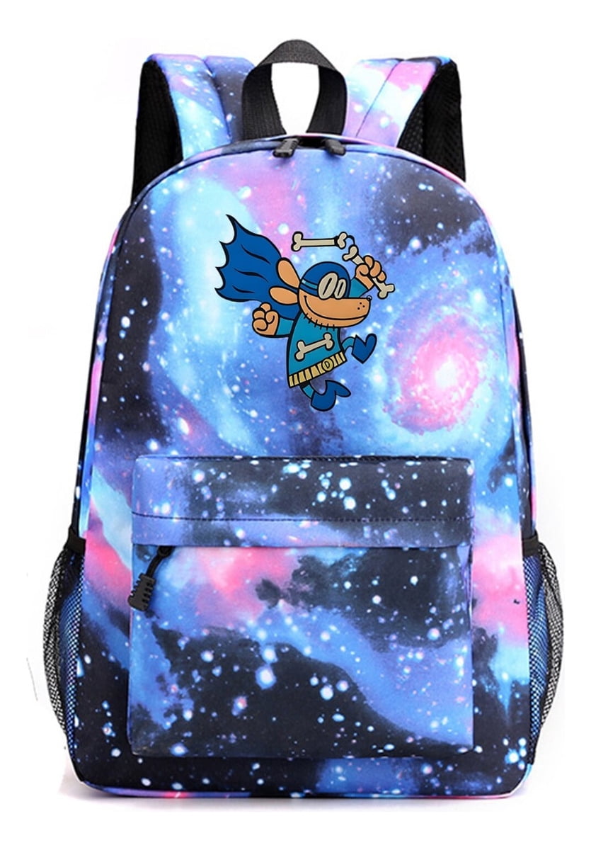 Dog Man Galaxy Backpack in Blue, Featuring Nebula Space Cosmic Burst ...