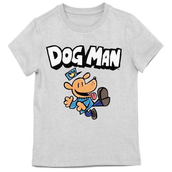 Dog Man Girls Heather Crew Neck Short Sleeve T-shirt - XS