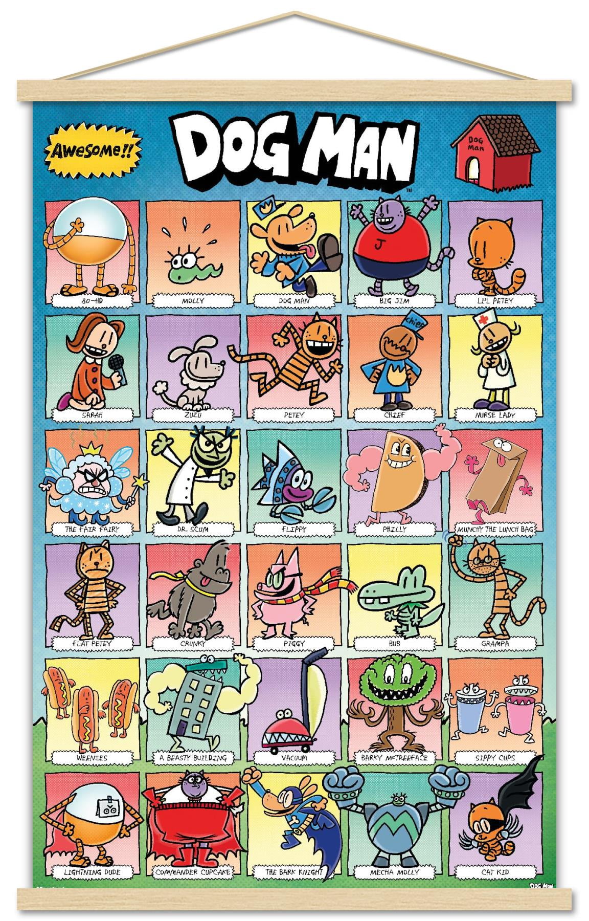 dogman出品ページ Dog Man - Grid Wall Poster, 14.725