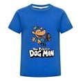 thumbnail image 1 of Dog Man Jumping Pose Kids Boys Girls T-Shirt – Playful Action Comic Tee Top for Young fans, 1 of 4