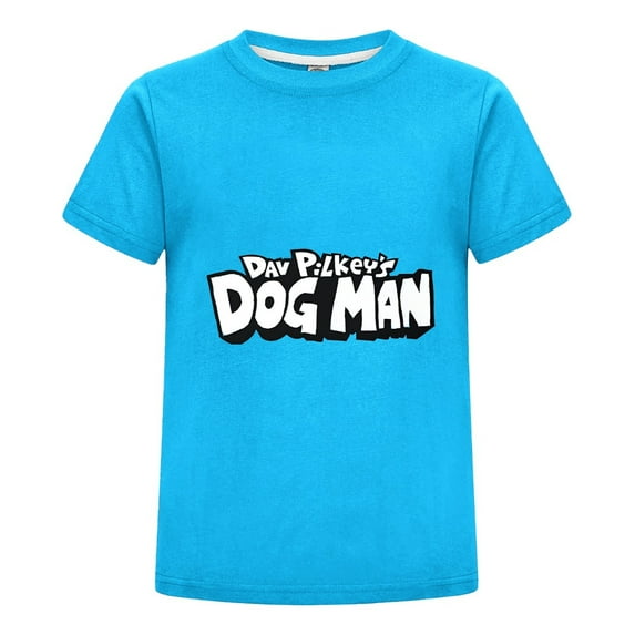 Dog Man Kids T-Shirt – Soft Graphic Tee Cartoon Top for Boys and Girls Who Love Comic Characters