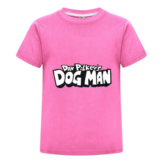 Dog Man Kids T-Shirt – Soft Graphic Tee Cartoon Top for Boys and Girls Who Love Comic Characters