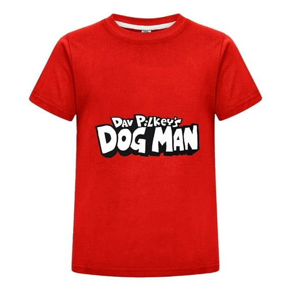 Dog Man Kids T-Shirt – Soft Graphic Tee Cartoon Top for Boys and Girls Who Love Comic Characters