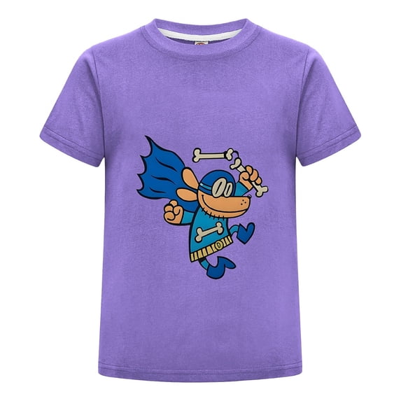 Dog Man Mask Costume and Bones Shirt – hero Style Kids Boys Girls T-Shirt Tee Top for Playtime