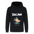 thumbnail image 1 of Dog Man Minimal Outline Graphic Kids Hoodie – Cool Comic Style Sweatshirt for Boys & Girls, 1 of 4