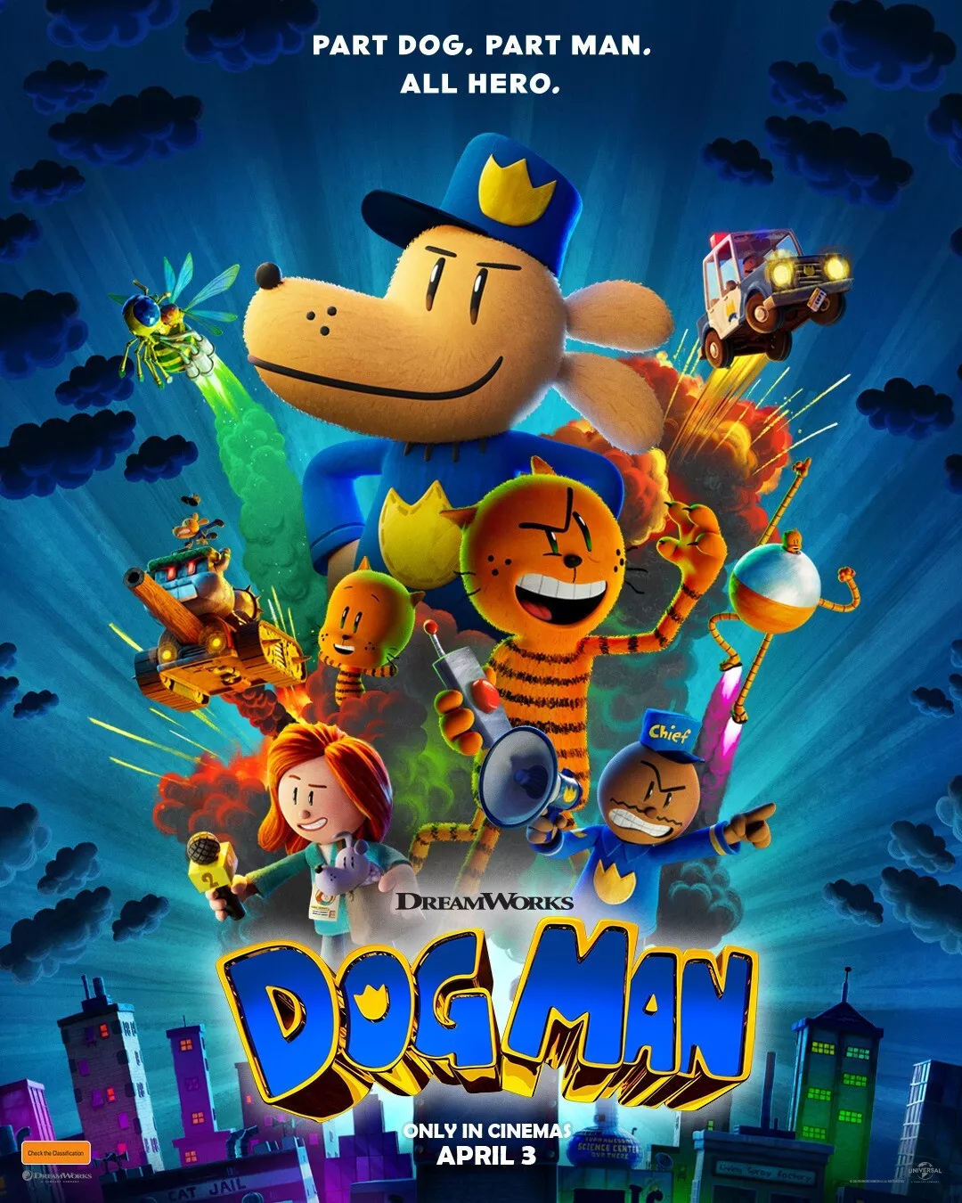 Dog Man Movie April 3 2025 Poster