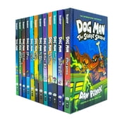 Dog Man Series 1&ndash;12 Books Collection Set by Dav Pilkey &ndash; Dog Man, Unleashed, Fetch-22 & Fun Graphic Adventure Collection for Kids