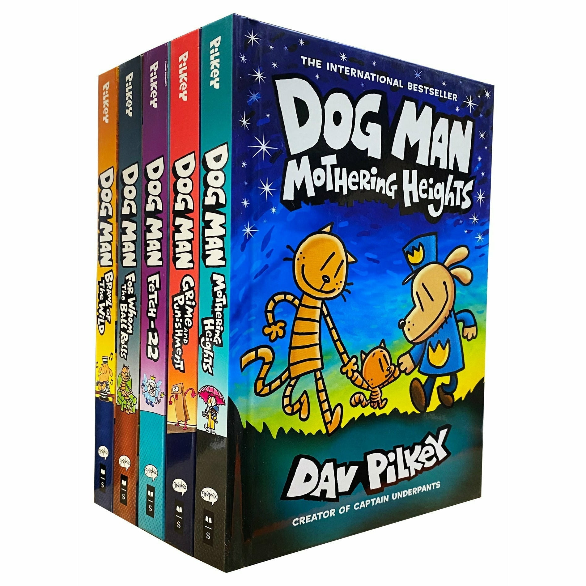 Dog Man Series 6 10 Collection 5 Books Set By Dav Pilkey (Brawl of the