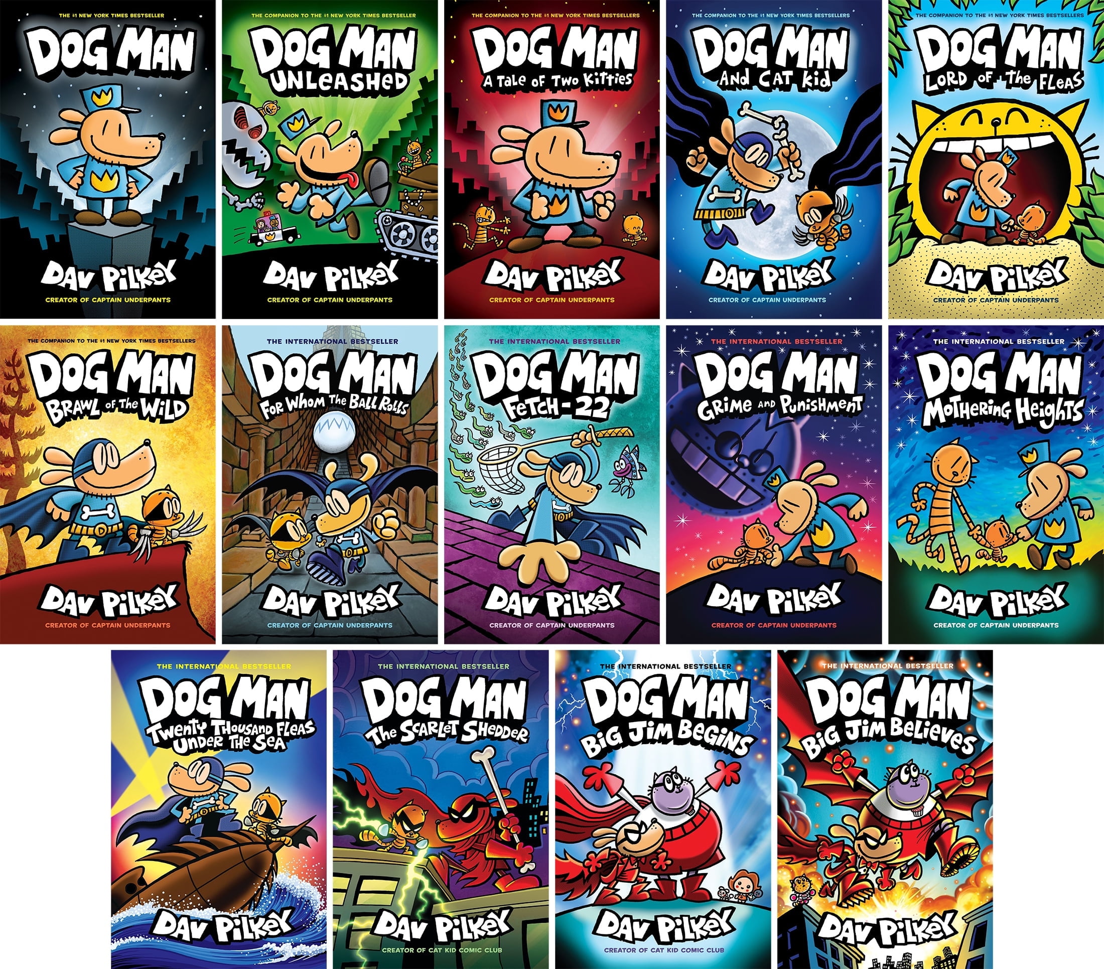 Dog Man Unleashed Collection: Graphic Novels Set (Books 1-10) with