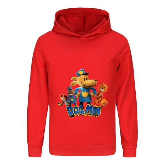 Dog Man Smiling Friends Group Kids Hoodie – Soft Comic Graphic Top for Boys & Girls