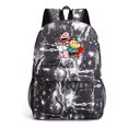 thumbnail image 1 of Dog Man Starry Night Backpack in Black, Lightning Style Anime Daypack for Students with Laptop Storage and Lightweight Feel, 1 of 2