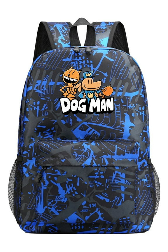 Dog Man Tactical Camo Backpack, Cool Anime Gaming Daypack for School and Travel, Lightweight and Durable for Daily Gear
