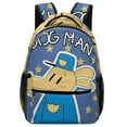 thumbnail image 1 of Dog Man Unisex Backpack Book Bag Durable Sport Backpack Cute Pattern for Presc-hool Travel Ruckack, 1 of 8