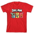 thumbnail image 1 of Dog Man With Petey And Lil' Petey Youth Red Short Sleeve Tee-Medium, 1 of 7