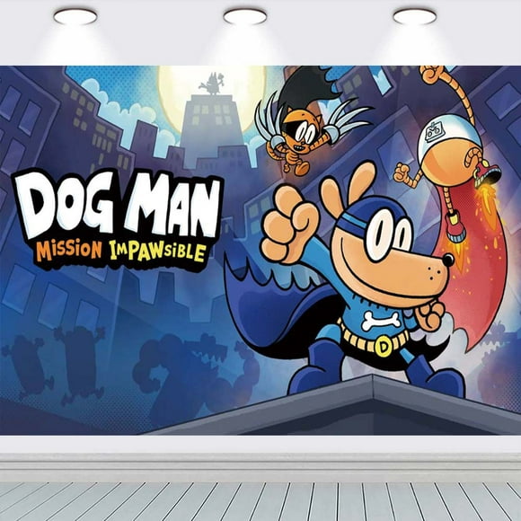 Dog Man school Poster Wall Decor Birthday Banner Backdrop Background Party Supplies Taspestry