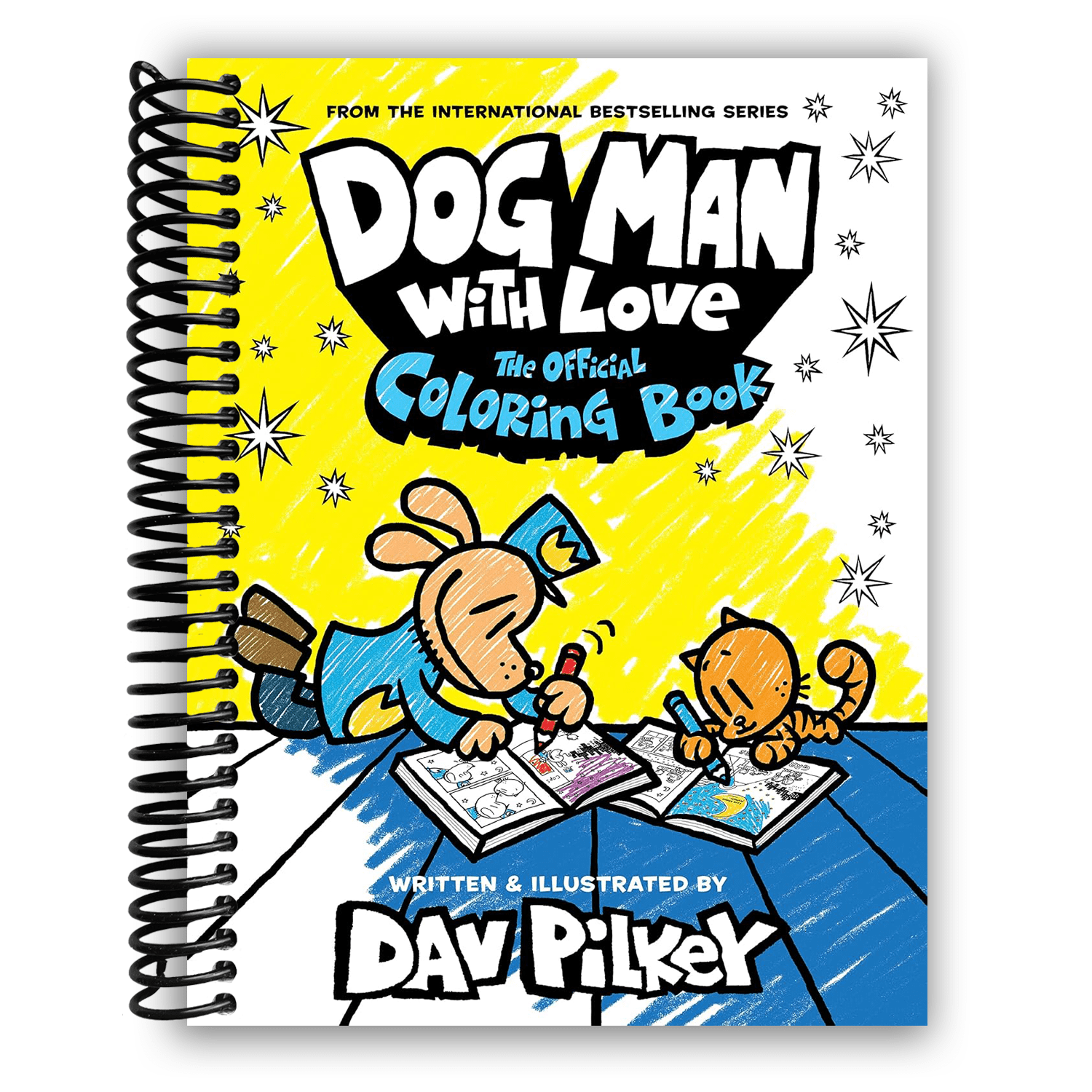 Dog Man with Love: The Official Coloring Book (Spiral Bound) - Walmart.com