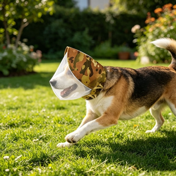 Dog Mask for Outdoor Safety, Mesh Field Guard Protection Against Foxtails Grass Debris with Adjustable Buckle(Coffee,S)