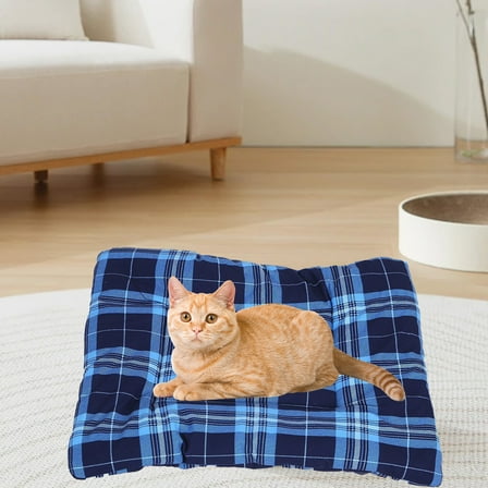 Dog Mat Cat Mat Flat Crate Mat with Anti-Slip Bottom Machine Washable Pet Kennel Pad for Dog Sleeping
