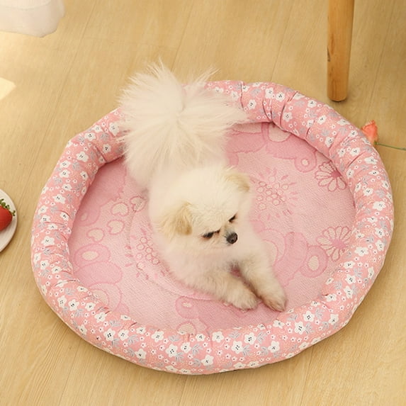 Dog Mat, Dog Cooling Pad, Self Cooling Blanket, Washable Cooling Mat for Cates Dogs, Pet Cooling Mat Keeps Pets Cool in Summer Heat Pink M