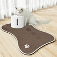 thumbnail image 1 of Dog Mat for Food and Water, Bone Shape Non-Slip Pet Feeding Mat for Under Dog Bowls Embroidered Microfiber Pet Bowl Water Absorbent Feeding Supplies, Silicone Material Waterproof And Non Slip, 1 of 6