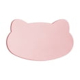 thumbnail image 1 of Dog Mat for Food and Water Rectangular Silicone Pet Mat, 17X11In Pink Spill Proof Slow Feeding Mat, Dog Feeding Mat for Cats Dogs, 1 of 6