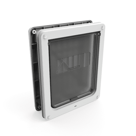 Dog Mate Medium Dog Door with Locking Security Panel for Walls with Weatherproof Flap, Medium