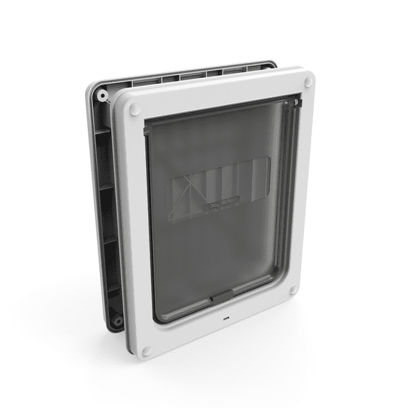 Dog Mate Medium Dog Door with Locking Security Panel for Walls with Weatherproof Flap, Medium