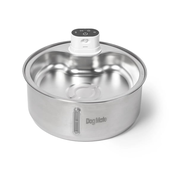 Dog Mate Stainless Steel, Cordless, Automatic Water Fountain, 2-Gal