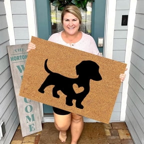 Dog Mats for Floors Waterproof, Fuzzy Dog Bed Mats, Super Absorbent Floor Mat, 1Pcs Non-Slip Washable Entrance Rug, Dog Patterned Carpet Mat, Doormat Front Door Mat 23.6x15.75 In